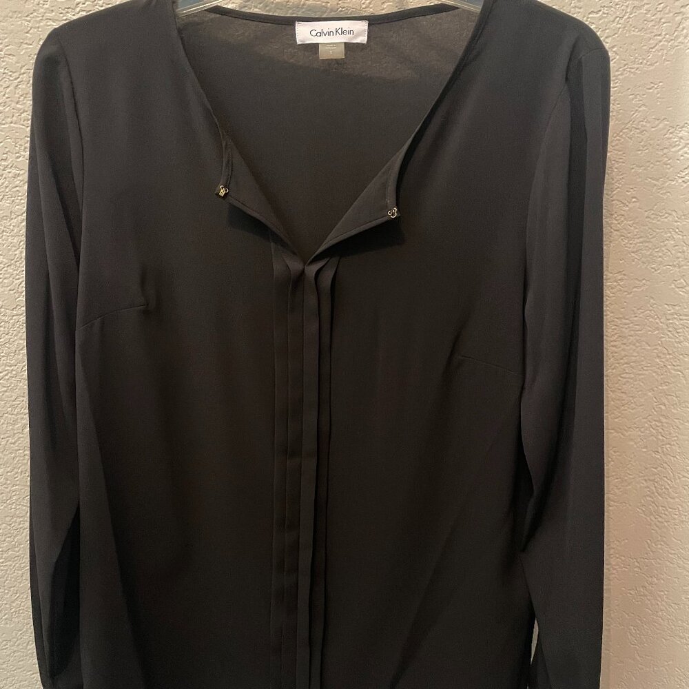 Calvin Klein blouse (black), Small